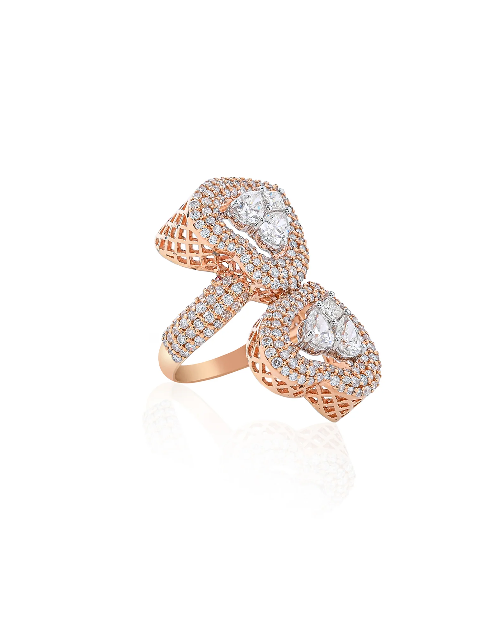La DiaMantés  | Diamond Heart Duet Ring